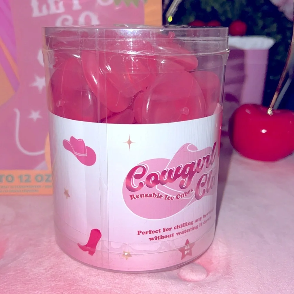 🩷🎀 pink cowgirl drinking pouch set